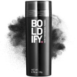 BOLDIFY Hair Fibers (28g) - Fill In Thinning and Fine Hair for an Instantly Fuller, Thicker Look - 14 Shades for Women & Men - Black