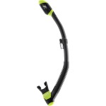 Cressi Supernova Dry Dry Snorkels, Black/Lime