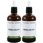 2X DMSO 99.9% Pharma grade ingredients | Low odor - Dimethyl sulfoxide liquid | 2X 3.4 Oz - 2X 100 ml | High purity | Set of two | Heiltropfen