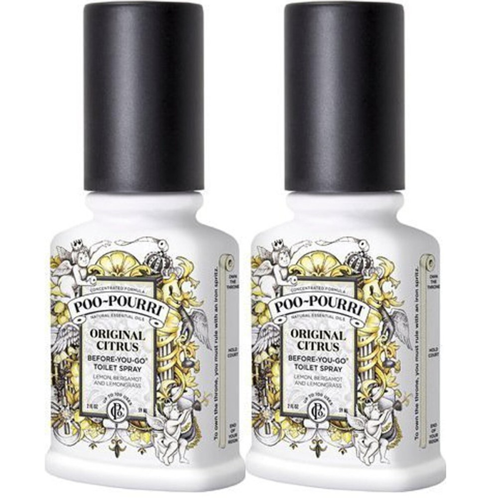 Poo-Pourri Before-You-Go Toilet Spray Bottle, Original Scent, 2 Fl Oz (Pack of 2)