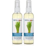 Natural Flower Power Air Freshener Spray | Lemongrass 4 Fl Oz | Pack of 3 | Scented w/ Pure Essential Oils | Non-Aerosol Plant-Based Odor Eliminator | Room, Linen, or Car Spray | Cruelty-Free & Vegan