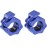 Hacuba Fitness 1 Inch Barbell Clamps - Quick Release Pair of Locking 1\'\' Diameter Standard Bar Weight Plates Collar Clips for Workout Weightlifting Fitness Training Bodybuilding (Blue)