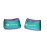 Gymenist Wrist Weights Running Stylish Bracelet Pair Of Weights Set of 2 Jogging Cardio Weight To Strengthen The Hands Forearm (1.5 Lb (Green - Purple))