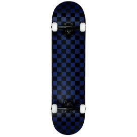 Krown KRRC-57 Rookie Checker Skateboard, Black/Blue, 7.75