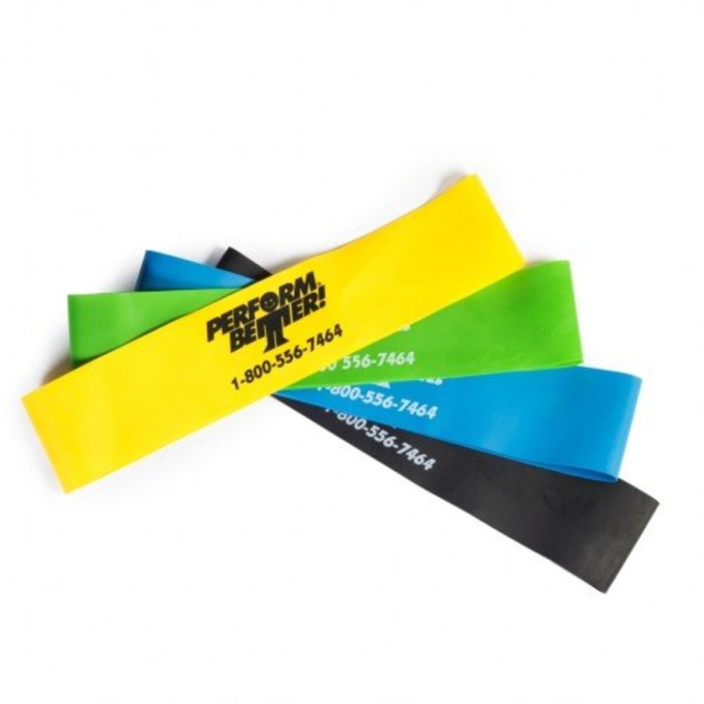 Perform Better Mini Band Resistance Loop Exercise Bands - Set of 4 - 9 by 2