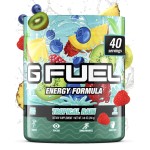 Gamma Labs G Fuel Tropical Rain Energy Drink Powder, Pre Workout Caffeine Powder, Energy Powder Drink Mix for Gaming, Sugar Free Focus Amino, Vitamin + Antioxidants, 9.8oz (Fruit Medley, 40 Servings)
