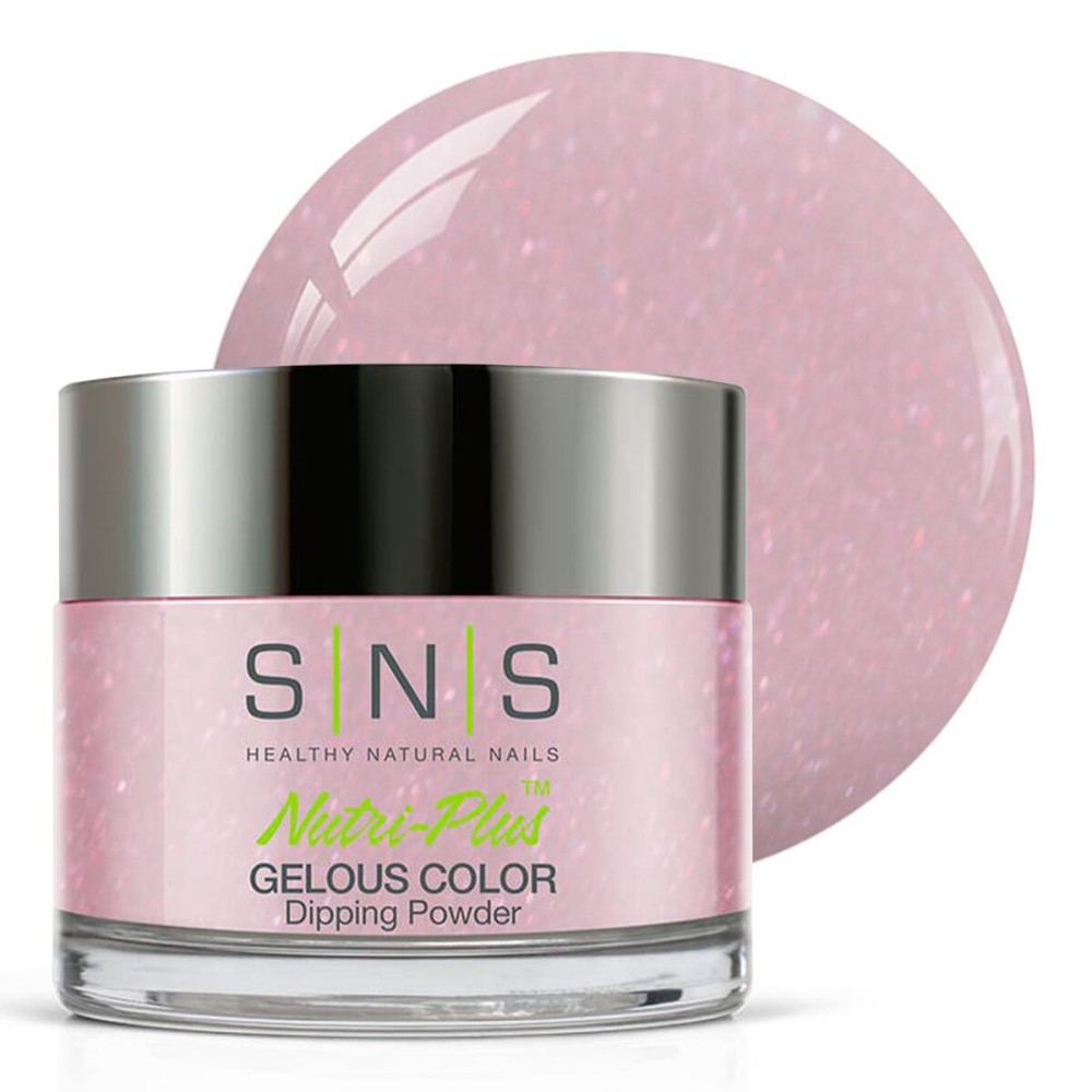 SNS Nail Dip Powder, Gelous Color Dipping Powder - Beyond Ecstasy (Pink/Rose, Shimmer) - Long-Lasting Dip Nail Color Lasts 14 Days - Low-Odor & No UV Lamp Required - 1oz