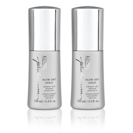 Kenra Professional Platinum Blow-Dry Spray | Time-Saving Heat Protectant | Detangles, Smooths, and Softens | Eliminates Frizz & Resists Humidity | Medium To Coarse Hair | 3.4 fl. oz. (2-Pack)