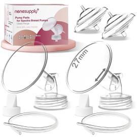 Nenesupply 27mm Flange Pump Parts Compatible w Spectra S2 S1 Breast Pumps Replacement Kit for Spectra Pump Parts S2 Parts S2 Accessories Inc Flange Duckbill Valve Backflow Protector