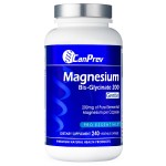 CanPrev Magnesium BisGlycinate Gentle 200mg, 240 v-Caps 240-Day Supply - Pure Elemental Magnesium Supplement, Supports Bone and Muscle Function, Gentle on Stomach, Perfect for Daily Magnesium Needs
