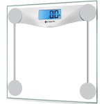 Etekcity Digital Body Weight Bathroom Scale, Large Blue LCD Backlight Display, High Precision Measurements,6mm Tempered Glass, 400 Pounds
