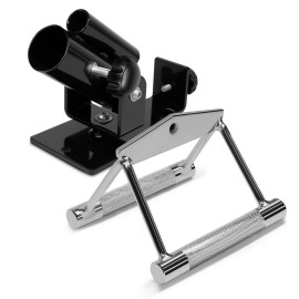 Yes4All Special Combo Tricep V Shaped Press Down Bar - Closed Handle Cable Attachments & Black T-Bar Row Platform Full 360