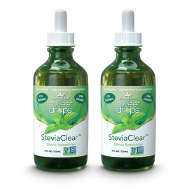 SweetLeaf Stevia Steviaclear Liquid Extract 4 oz Set of 2