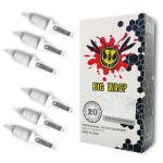 BIGWASP Professional 21RM Disposable Tattoo Needle Cartridge 12 Standard 21 Curved Magnum (1221RM) 20Pcs