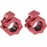 Hacuba Fitness 1 Inch Barbell Clamps - Quick Release Pair of Locking 1\'\' Diameter Standard Bar Weight Plates Collar Clips for Workout Weightlifting Fitness Training Bodybuilding (Red)