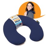 SunnyBay Microwave Heating Pad, Microwavable Cold or Heated Neck Pillow with Shoulder Coverage, 2.5 lb Moist Bean Bag Compress with Washable Cotton Cover,15x15 inches (Unscented Blue)