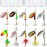 TB Tbuymax Fishing Spinner Baits for Freshwater and Saltwater, 10pcs Rooster Tail Fishing Lures & Spinning Spoons, Hard Metal Baits for Bass Trout Salmon with 2 Tackle Boxes