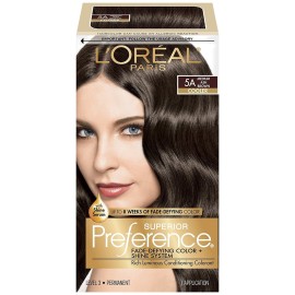 L\'Oreal Superior Preference - 5A Medium Ash Brown (Cooler) 1 Each (Pack of 6)