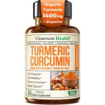 Turmeric Curcumin Supplement with Black Pepper Extract - High Potency Organic Turmeric 1400mg & 95% Curcuminoids for Joint & Digestive Health - Joint Support Supplement - 60 Vegan Curcuma Capsules