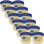 Vaseline Lip Therapy Creme Brulee Mini 12-Pack - Moisturizing Lip Balm for Soft, Smooth Lips, 0.25 Oz Ea
