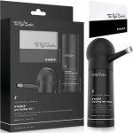 The Rich Barber N\'Hance Pro Barber Kit I - Professional 3-in-1 Hair & Beard Styling Set - Keratin-Infused Hair Building Fibers, Applicator Pump, Application Card - Hairline Enhancer & Volumizing Spray