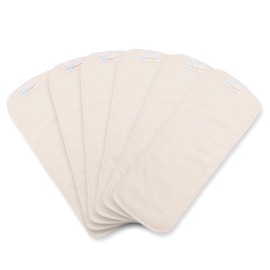 ALVABABY 6PCS Cloth Diaper Inserts 4-Layers Super Soft Inserts for Cloth Diapers Covers 6MB