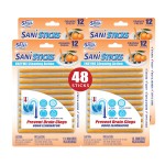 SANI 360 Sani Sticks Drain Cleaner and Deodorizer, 48 Count, Orange Scent Enzyme Pipe Cleaners, Eliminate Odors, Prevent Clogged Drains, Safe for Sinks, Bathtub Drains, Septic Tanks