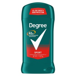 Degree Men Original Antiperspirant Deodorant for Men, Pack of 4, 48-Hour Sweat and Odor Protection, Sport 2.7 oz (Packing May Vary)