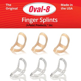 3-Point Products Oval-8 Finger Splint, Support and Protection for Arthritis, Trigger Finger or Thumb, and Other Finger Conditions, Size 12 (Pack of 3)