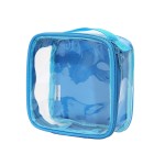EzPacking Clear TSA Approved 3-1-1 Travel Toiletry Bag for Carry On/Quart Size Transparent Liquids Pouch for Airport Security/Reusable See Through Vinyl & PVC Plastic Organizer Men Women (Turquoise)