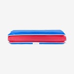 KinderMat, 1 Thick KinderMat, 4-Section Rest Mat, 45 x 19 x 1, Red/Blue with Grey Binding, Great for School, Daycare, Travel, and Home, Made in The USA