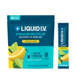 Liquid I.V. Hydration Multiplier - Lemon Lime | Electrolyte Powder Drink Mix | 1 Pack (16 Servings)