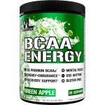EVL BCAAs Amino Acids Powder - Rehydrating BCAA Powder Post Workout Recovery Drink with Natural Caffeine - BCAA Energy Pre Workout Powder for Muscle Recovery Lean Growth and Endurance - Green Apple