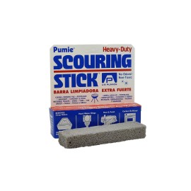 PUMIE Pumice Scouring Stick (1 Pack) - Extra Strong, Heavy Duty Pumice Cleaning Stone for Bathroom, Kitchen, Grill - Scouring Stick for Cleaning Pool, Rust, Stains & Hard Water Rings