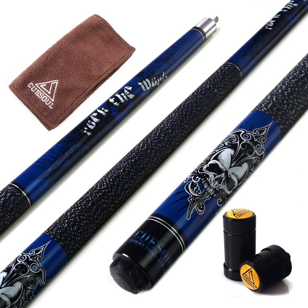CUESOUL Rockin Series 58 21oz Maple Pool Cue Stick Set with Joint Protector/Shaft Protector and Cue Towel G405