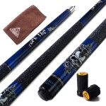 CUESOUL Rockin Series 58 21oz Maple Pool Cue Stick Set with Joint Protector/Shaft Protector and Cue Towel G405