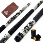 CUESOUL Rockin Series 58 21oz Maple Pool Cue Stick Set with Joint Protector/Shaft Protector and Cue Towel G407