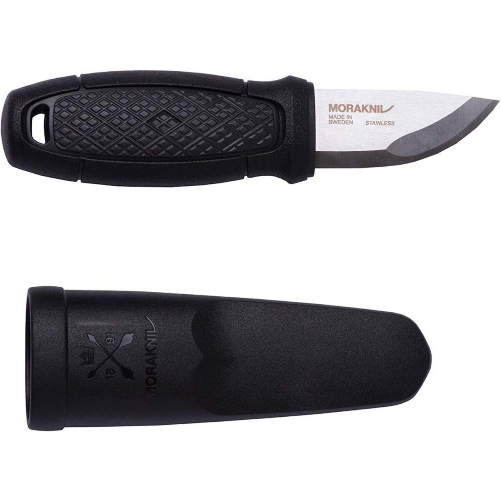 Morakniv Eldris Pocket-Size Fixed-Blade Knife With Stainless Steel Blade and Sheath, 2.3 Inch,Black