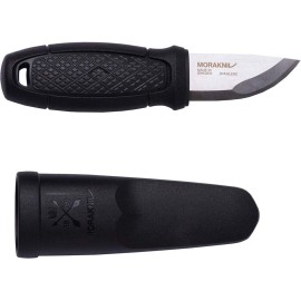 Morakniv Eldris Pocket-Size Fixed-Blade Knife With Stainless Steel Blade and Sheath, 2.3 Inch,Black