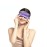 NMM Global 100% Mulberry Silk Sleep Mask Blackout, Cute Natural Sleeping Mask with Adjustable Elastic Strap, Satin Eye Cover for Men Women Adults (Purple)