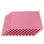 We Sell Mats 1/2 Inch Thickness Multipurpose EVA Foam Floor Tiles, Interlocking Floor Mat for Indoor Gym and Home Use, 24 in x 24 in, Pink, 24 Square Feet (6 Tiles)
