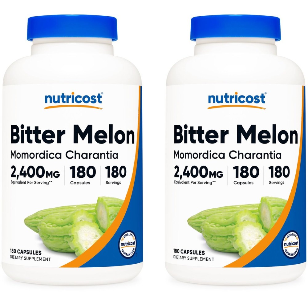Nutricost Bitter Melon 600mg, 180 Capsules (2 Bottles)