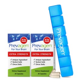 Prevagen Extra Strength - 30 Capsules |2 Pack| Formulated for Your Brain | 20mg of Apoaequorin Plus Vitamin D3 with 7-Day Pill Minder