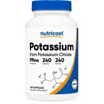 Nutricost Potassium Citrate 99mg, 500 Capsules (3 Bottles)