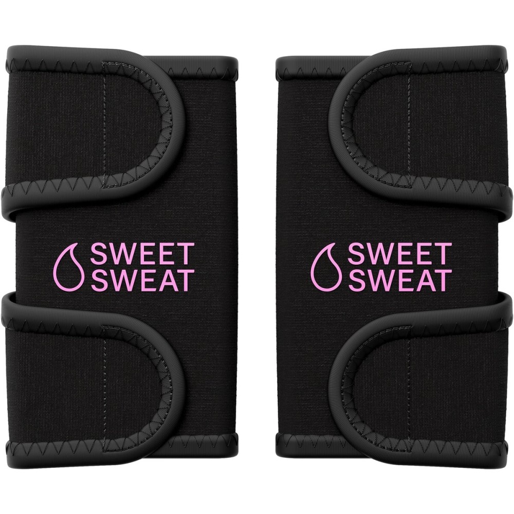 Sports Research Sweet Sweat Arm Trimmers for Men & Women | Increases Heat & Sweat Production to The Bicep Area (Pink, Medium)