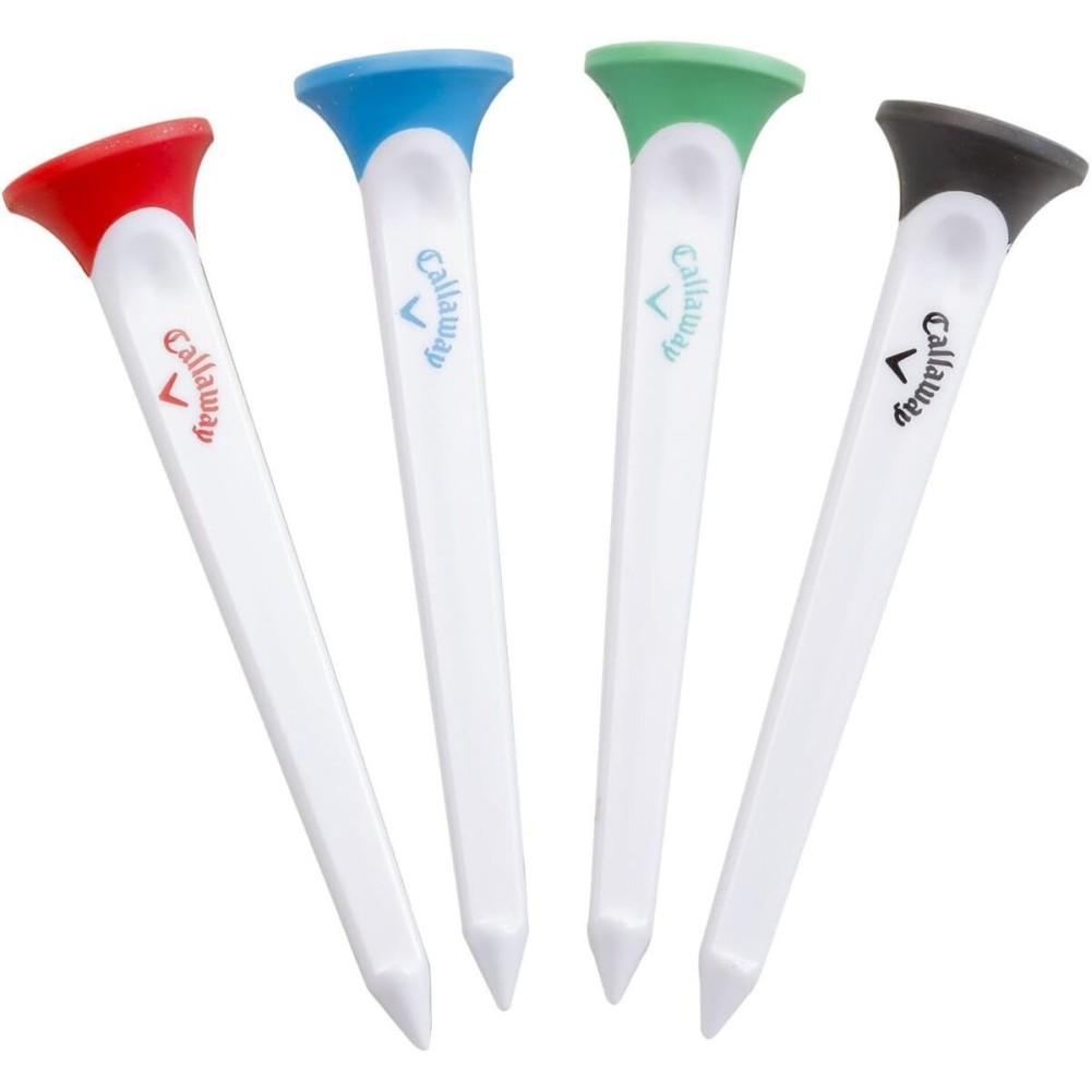 Callaway Par-Tee Plastic Golf Tees, Assorted, Pack of 4