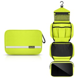 dopobo Travel Toiletry Bag for Women, Dopp Kit for Men, Waterproof Makeup Bag Shaving Bag with Hanging Hook, Portable Toiletry Organizer for Traveling and Camping (Green)