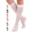ABSOLUTE SUPPORT - Sheer Compression Socks for Women 15-20 mmHg - Support Hose Knee High Stockings - White, Small