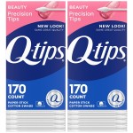 Q-tips Precision Tips Cotton Swabs 170 Count 2-Pack - Makeup Tools, Beauty, Personal Care & Household Essentials