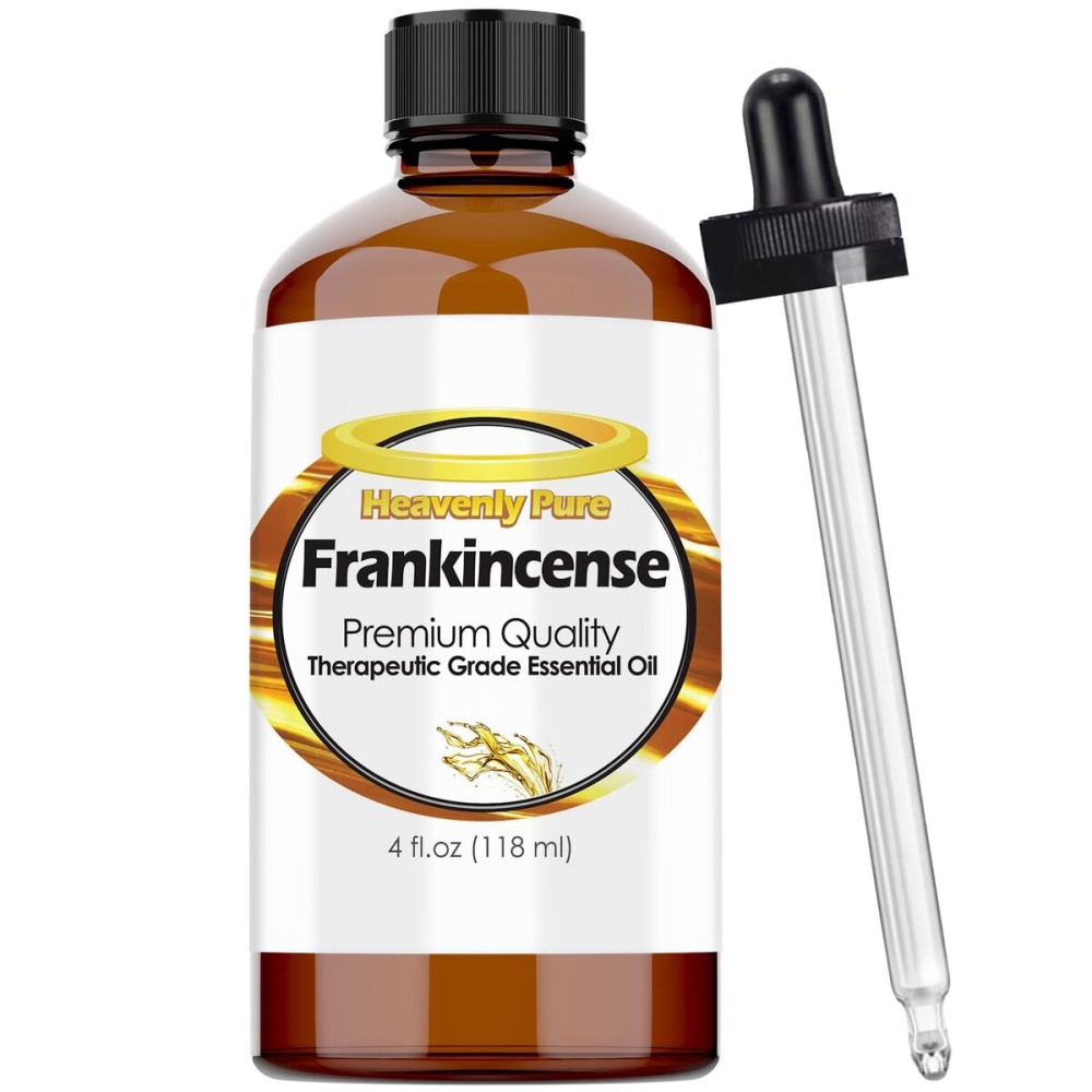 Heavenly Pure Frankincense Essential Oil - Pure & Natural Frankincense Aroma Therapeutic Grade Essential Oil (Huge 4 OZ - Bulk Size)